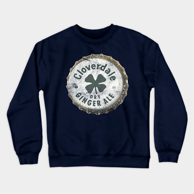 Cloverdale Dry Ginger Ale --- Brewery Logo -- Vintage Aesthetic Crewneck Sweatshirt by CultOfRomance